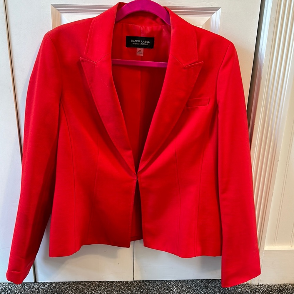 Women’s red blazer